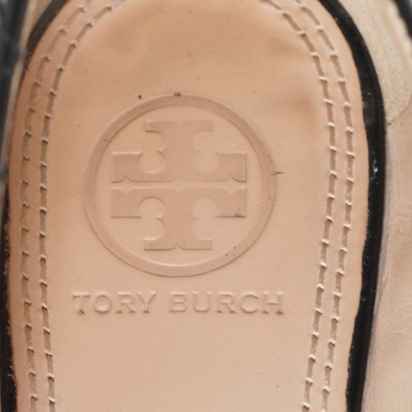 トリーバーチ TORY BURCH フラットシューズ 7 1/2 M - エナメル（レザー） 黒 レディース キルティング 靴の画像5