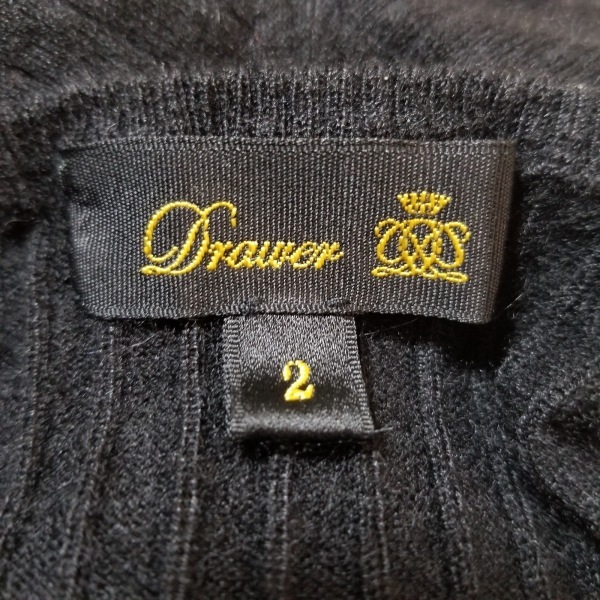 ドゥロワー Drawer 長袖セーター/ニット サイズ2 M - 黒 レディース クルーネック トップス_画像3