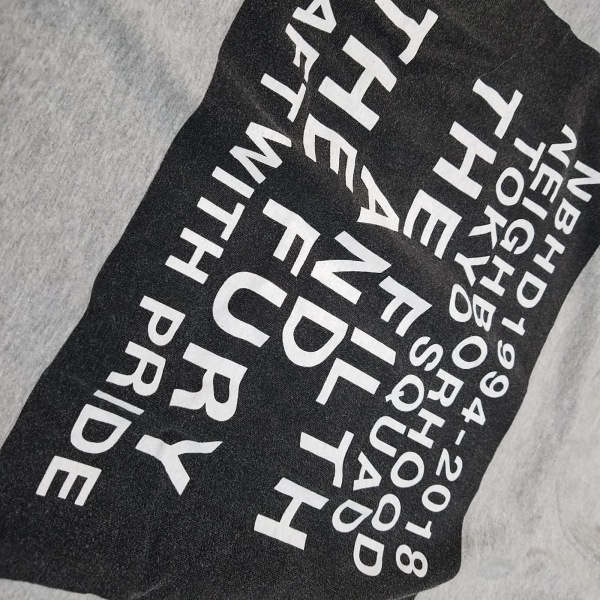 ネイバーフッド NEIGHBORHOOD 半袖Tシャツ サイズL - 綿 グレー×黒×アイボリー メンズ クルーネック トップスの画像6