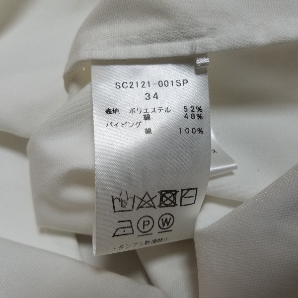  white navy blue /yolishirocon/yori long sleeve cut and sewn size 34 S - cotton, polyester white lady's tops 