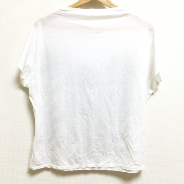 イオコムイオ センソユニコ io comme io 半袖Tシャツ サイズ40 M - 白×シルバー レディース トップスの画像2