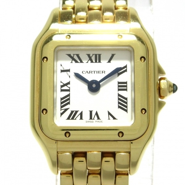 Cartier( Cartier ) wristwatch Panthere de Cartier Mini WGPN0016 lady's pure gold / initial stamp white 