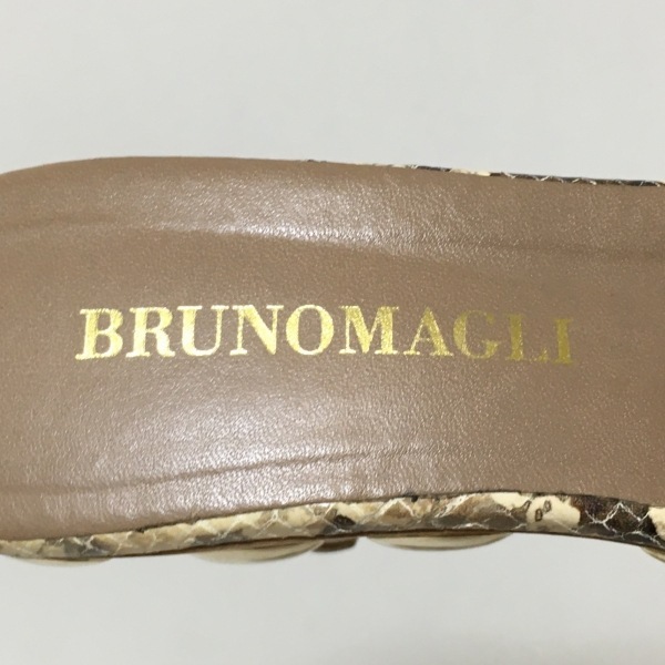 ブルーノマリ BRUNOMAGLI ミュール 35 1/2 - レザー アイボリー×ベージュ レディース 靴_画像5