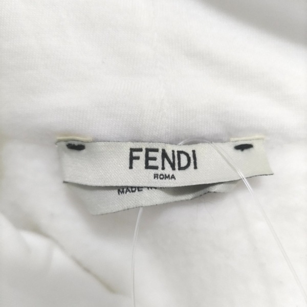 フェンディ FENDI パーカー サイズS - 白×ダークネイビー×レッド レディース 長袖/FILAコラボ トップス_画像3