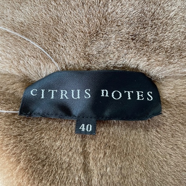  Citrus Notes CITRUS NOTES блузон размер 40 M - Brown женский длинный рукав / Zip выше / осень / зима жакет 