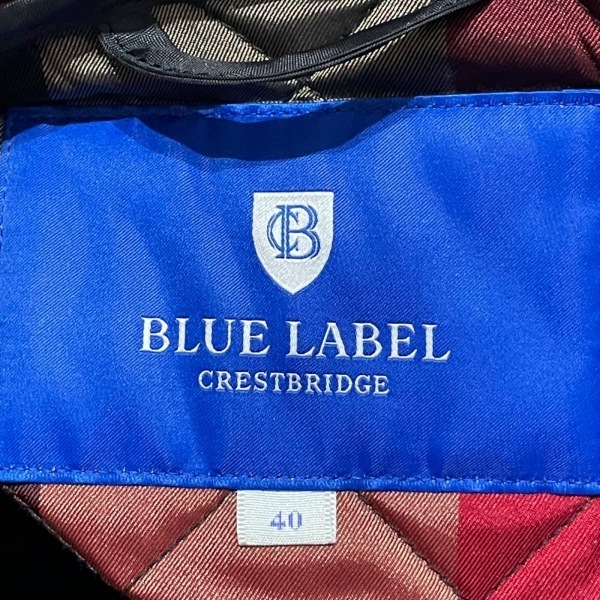 ブルーレーベルクレストブリッジ BLUE LABEL CRESTBRIDGE サイズ40 M - 黒 レディース 長袖/キルティング/秋/冬 美品 コートの画像3