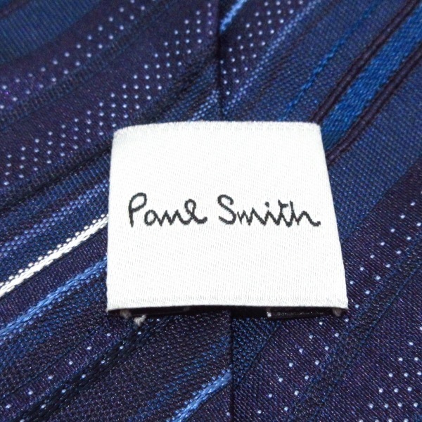 ポールスミス PaulSmith - シルク ネイビー×パープル×マルチ メンズ レジメンタル 美品 ネクタイ_画像3