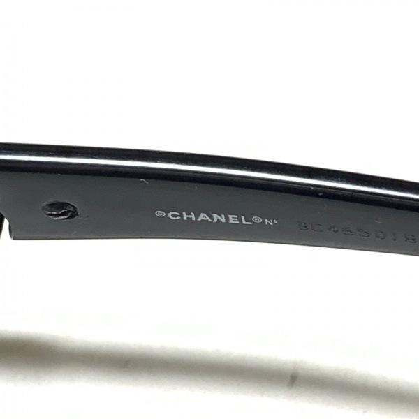  Chanel CHANEL glasses 3131 - plastic × metal material clear × black × white turtle rear / here Mark / times entering sunglasses 