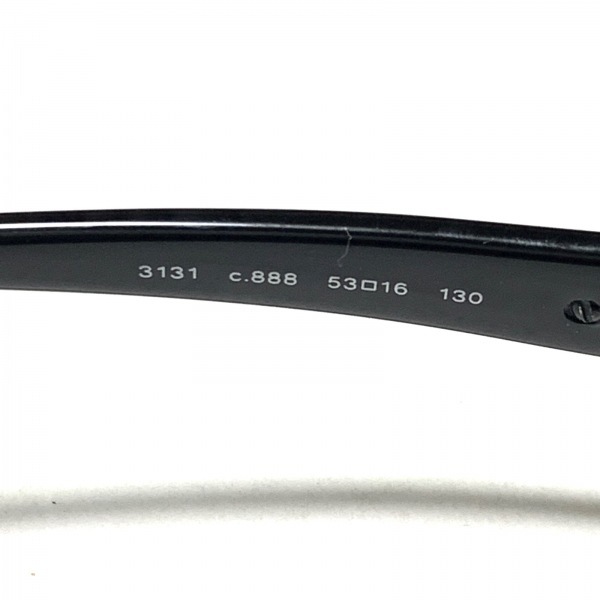  Chanel CHANEL glasses 3131 - plastic × metal material clear × black × white turtle rear / here Mark / times entering sunglasses 