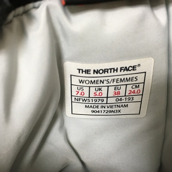 ノースフェイス THE NORTH FACE ショートブーツ 24 NFW51979 - 化学繊維 ダークグレー レディース 靴_画像6