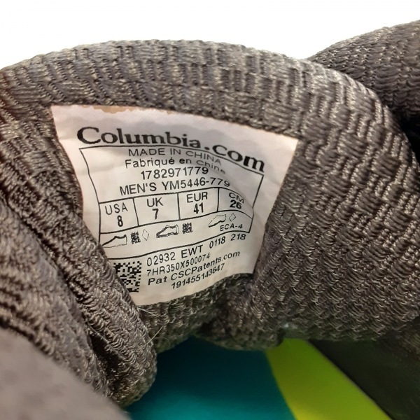 コロンビア columbia シューズ CM 26 - 合皮×化学繊維 ライトブラウン×ダークブラウン×ダークグレー メンズ トレッキングシューズ 靴の画像6