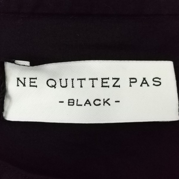 ヌキテパ NE QUITTEZ PAS 長袖シャツブラウス サイズF - 黒 レディース スパンコール/ビーズ/BLACK 美品 トップス_画像3