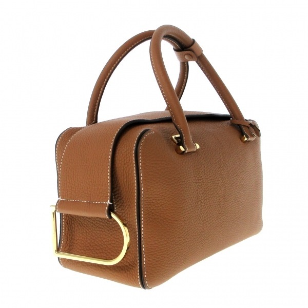 デルボー DELVAUX ハンドバッグ AA0557AQY0ADNDO クールボックス MM レザー ブラウン レディース 美品 バッグの画像2