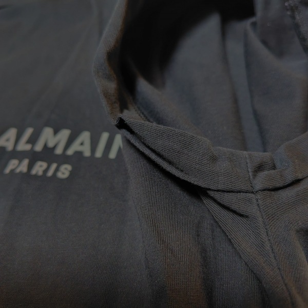 バルマン BALMAIN 半袖カットソー サイズXL - 黒×白 レディース クルーネック トップス_画像7