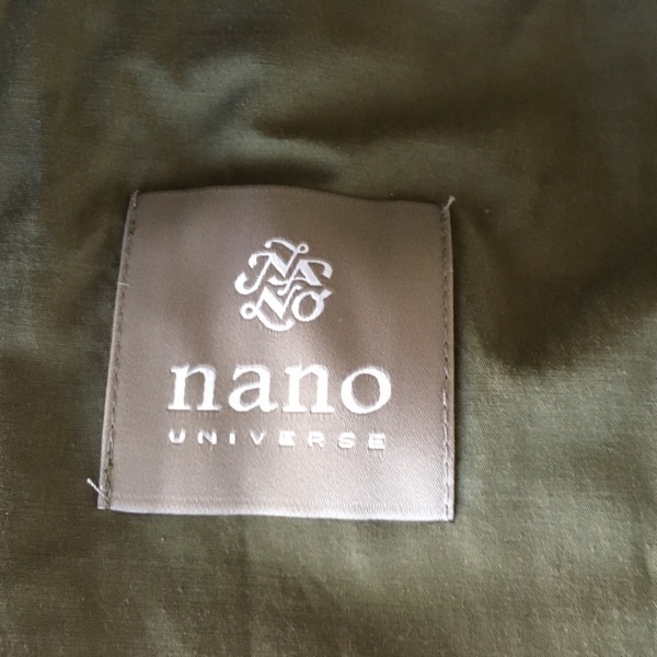 ナノユニバース nano universe シングルスーツ - カーキ メンズ 薄手/ウエストゴム 美品 メンズスーツ_画像3