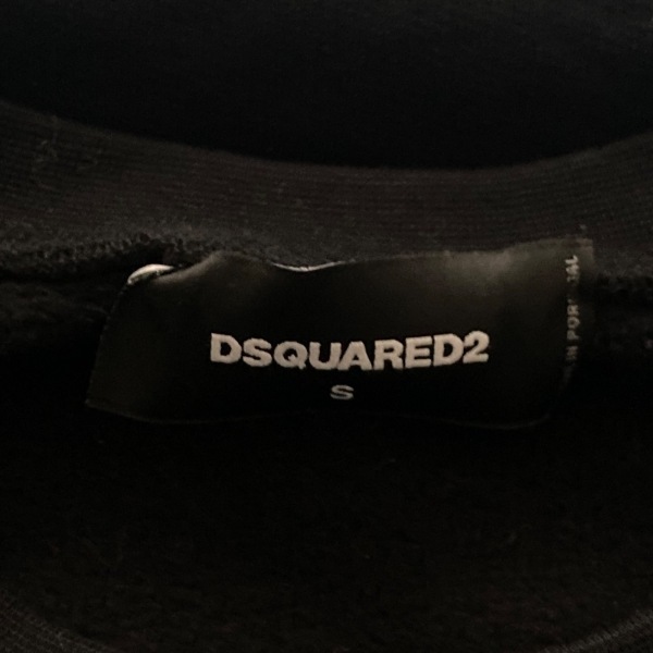 ディースクエアード DSQUARED2 トレーナー サイズS - 黒×白×レッド レディース 長袖 トップス_画像3