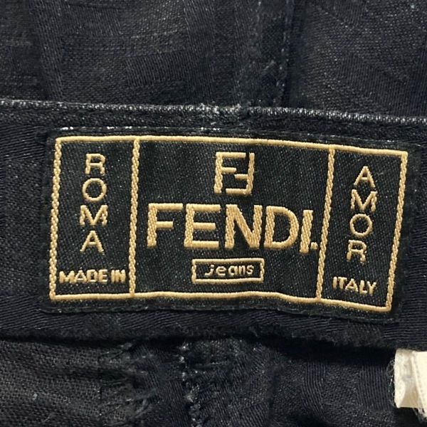 フェンディ FENDI jeans パンツ サイズI40 M - 黒 レディース フルレングス/ズッカ柄 ボトムスの画像3