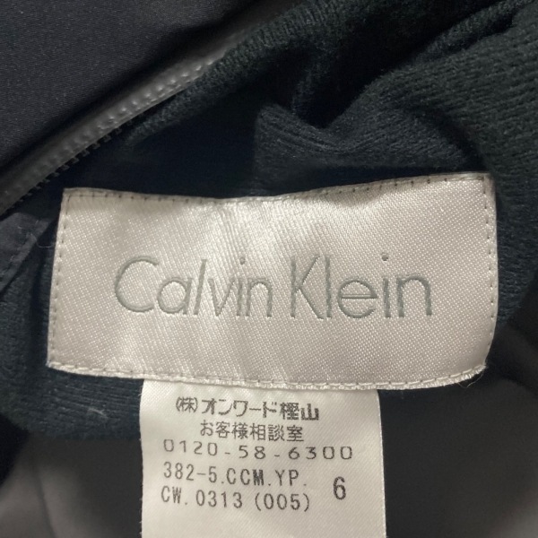 カルバンクライン CalvinKlein サイズ6 M - 黒 レディース 長袖/ジップアップ/リバーシブル/秋/冬 コート_画像3