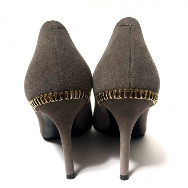  Giuseppe Zanotti giuseppe zanotti туфли-лодочки 36 - замша × металл материалы серый женский выступающая подошва замена обивки settled обувь 
