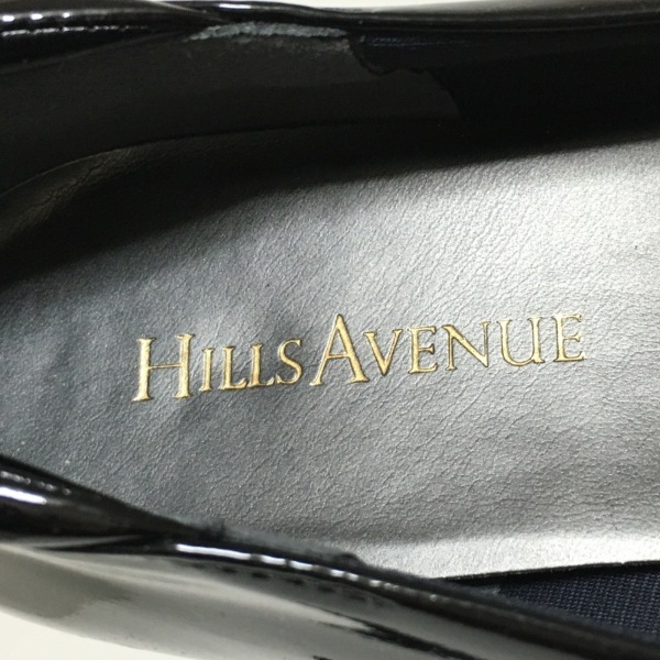 ヒルズ アベニュー Hills Avenue 自由が丘 パンプス 24 - エナメル（レザー） 黒 レディース 美品 靴_画像5