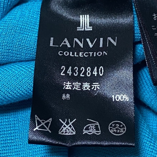 ランバンコレクション LANVIN COLLECTION 半袖カットソー サイズ40 M - ブルーグリーン レディース トップス_画像4