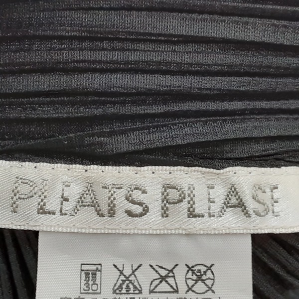 プリーツプリーズ PLEATS PLEASE ノースリーブカットソー サイズ3 L - 黒 レディース プリーツ 美品 トップスの画像3