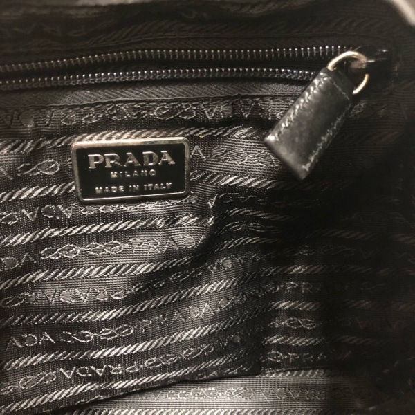 プラダ PRADA リュックサック/バックパック B6677 - ナイロン×レザー 黒 バッグ_画像8