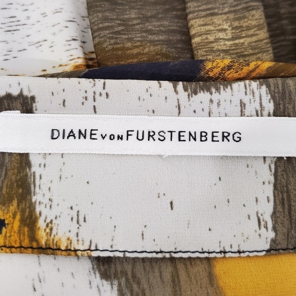 ダイアン・フォン・ファステンバーグ DIANE VON FURSTENBERG(DVF) サイズ6 M - ダークグレー×グレーベージュ×マルチ レディース_画像3