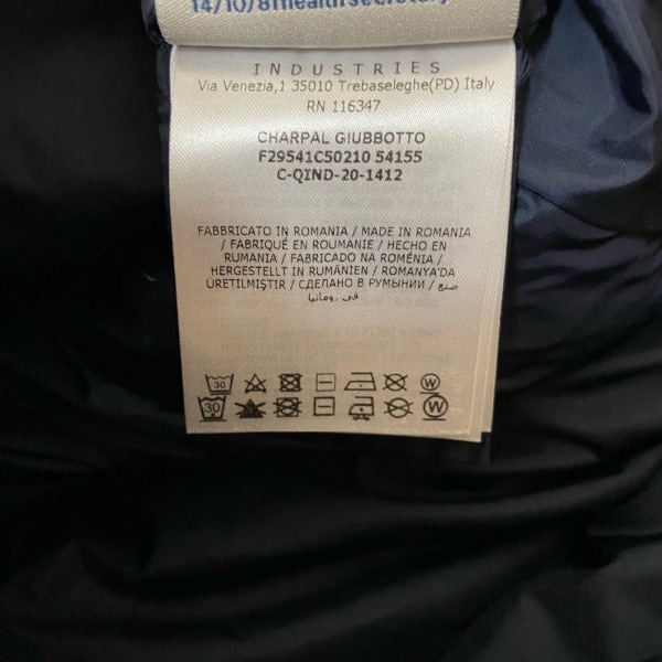 モンクレール MONCLER ダウンコート サイズ14 XL CHARPAL(シャーパル) ダークネイビー レディース 長袖/冬 コートの画像5