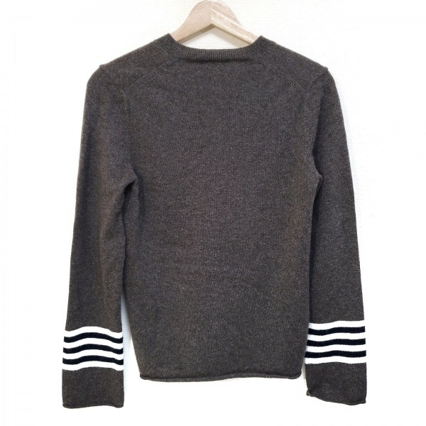  Comme des Garcons COMMEdesGARCONS long sleeve sweater / knitted size S - gray beige lady's V neck tops 