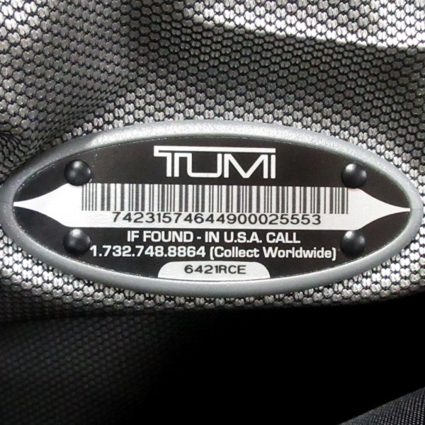 トゥミ TUMI ボストンバッグ 6421RCE - TUMIナイロン 黒×レッド×シルバー 2way/本体ロックなし バッグの画像8