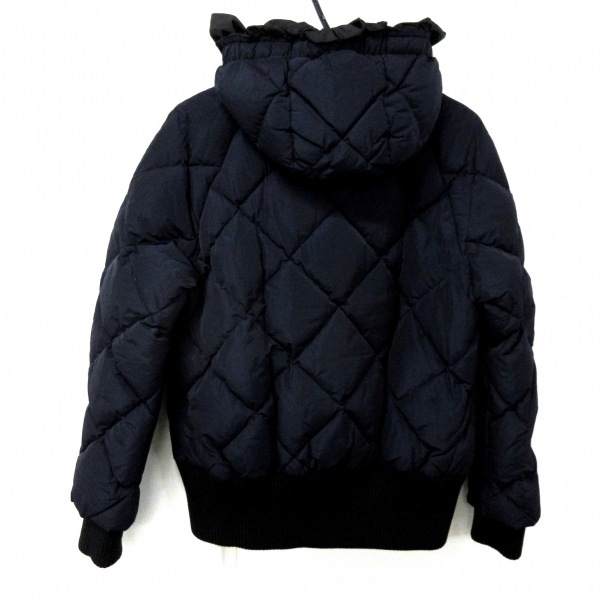 モンクレール MONCLER ダウンジャケット サイズ2 M AMANCE(アマンス) ダークネイビー×黒 レディース 長袖/冬 ジャケット_画像2