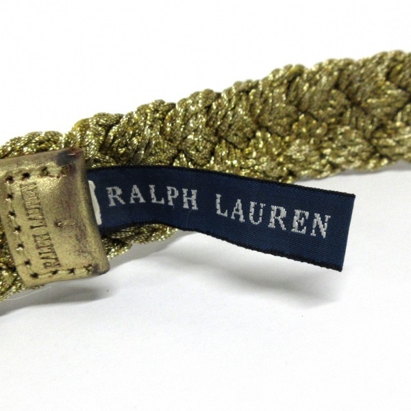 ラルフローレン RalphLauren - 化学繊維×金属素材 ゴールド 編込み ベルト_画像4