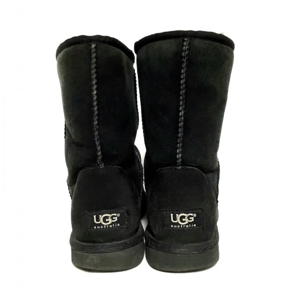 アグ UGG ショートブーツ 24 5825 - ムートン 黒 レディース 靴の画像3
