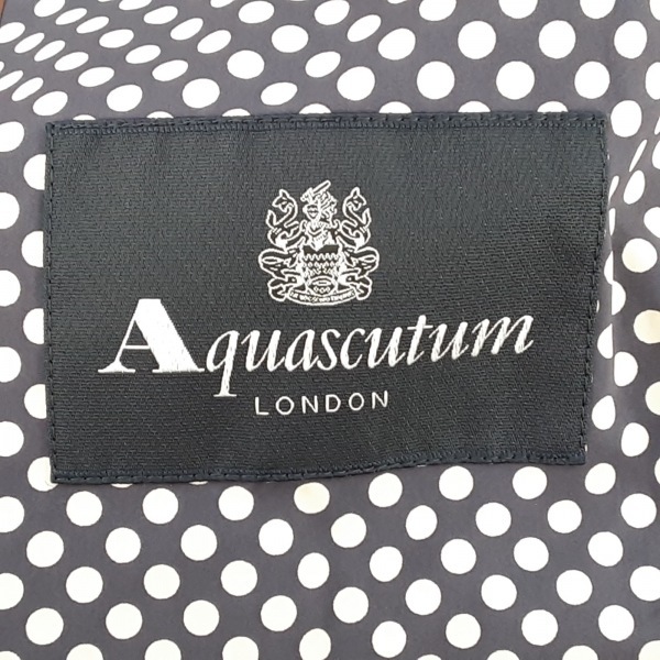 アクアスキュータム Aquascutum サイズ8 M - 黒×ベージュ レディース 長袖/ドット柄/春/秋 美品 コート_画像3