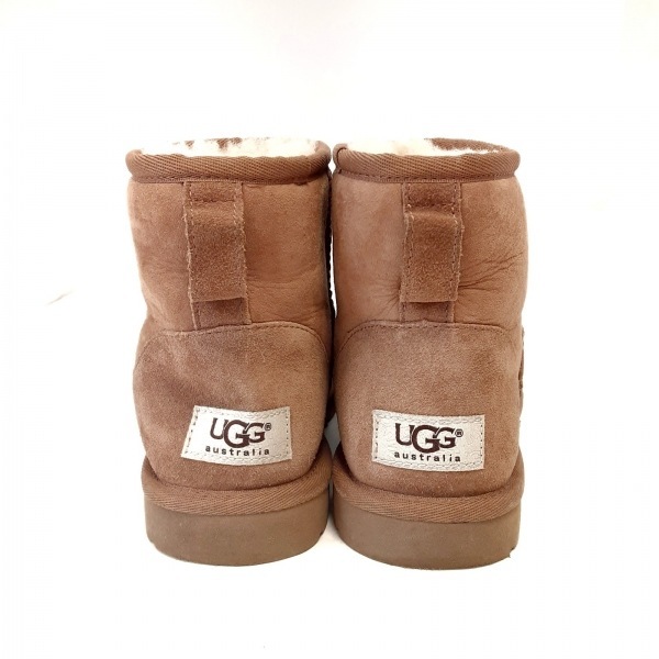 アグ UGG ショートブーツ JAPAN 23 5854 クラシック ミニ ムートン ブラウン レディース 靴_画像3