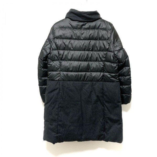 ニジュウサンク 23区 ダウンコート サイズ45 - 黒×ダークグレー レディース 長袖/冬 コートの画像2