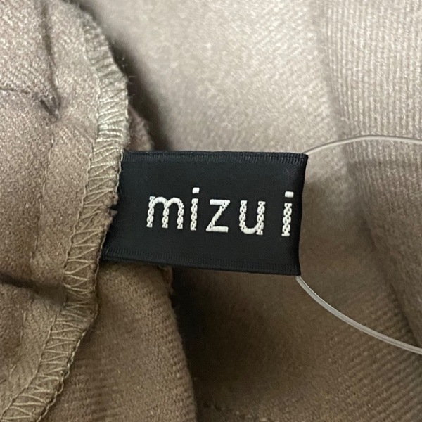 ミズイロインド mizuiro ind パンツ - グレーベージュ レディース フルレングス ボトムス_画像3