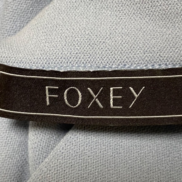 フォクシー FOXEY ノースリーブカットソー サイズ40 M - ライトブルー レディース ニット トップス_画像3