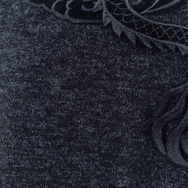 ヴィヴィアンタム VIVIENNE TAM サイズ38 M - ダークネイビー×黒 レディース クルーネック/長袖/ひざ丈/フェイクファー/ドラゴン（龍）の画像6