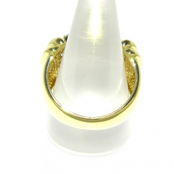  polished # Ponte Vecchio PonteVecchio ring 10 number K18YG×K18WG× diamond diamond 1.23ct beautiful goods accessory ( finger )
