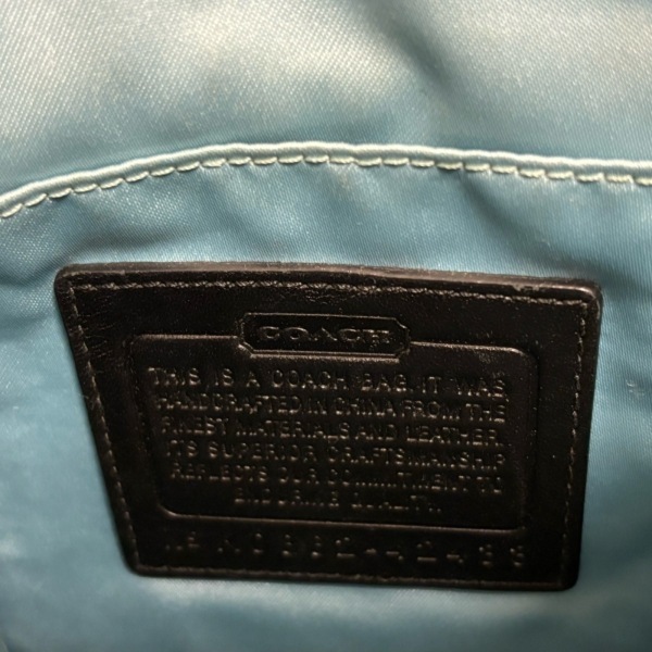 コーチ COACH ショルダーバッグ 42433 シグネチャー柄 ジャガード×レザー 黒×ダークグレー バッグの画像8