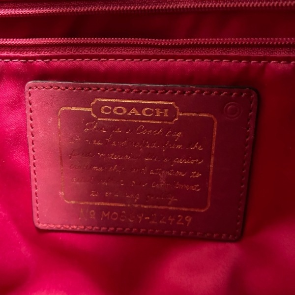 コーチ COACH トートバッグ F12429 シグネチャーストライプパテントレザートート ジャガード×エナメル（レザー）×レザー バッグ_画像8