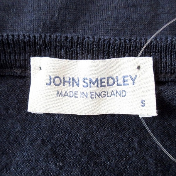 ジョンスメドレー JOHN SMEDLEY 長袖セーター/ニット サイズS - ダークネイビー レディース Vネック トップス_画像3