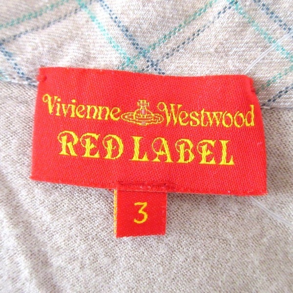  Vivienne Westwood red label VivienneWestwoodRedLabel кардиган размер 3 L - бежевый × красный × мульти- женский 