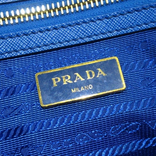 プラダ PRADA トートバッグ ガレリアバッグ サフィアーノレザー ブルー バッグ_画像7