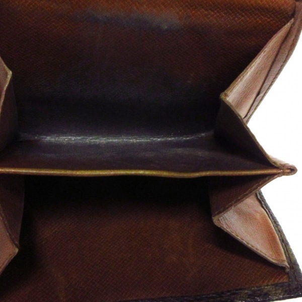 ルイヴィトン LOUIS VUITTON Wホック財布 190 ポルトモネビエ(旧型) モノグラム・キャンバス 不鮮明 財布 モノグラム_画像4