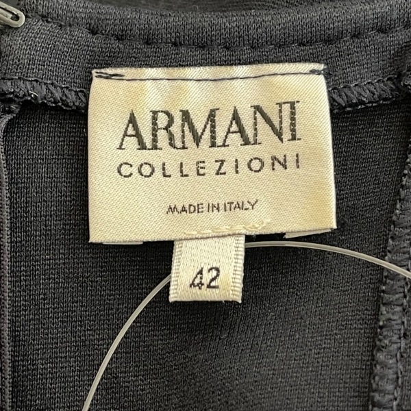  Armani ko let's .-niARMANICOLLEZIONI размер 42 M - темный темно-синий женский безрукавка / длинный One-piece 