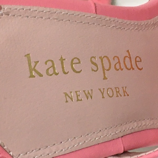 ケイトスペード Kate spade サンダル 6B - レザー×化学繊維 ピンク レディース 靴_画像5