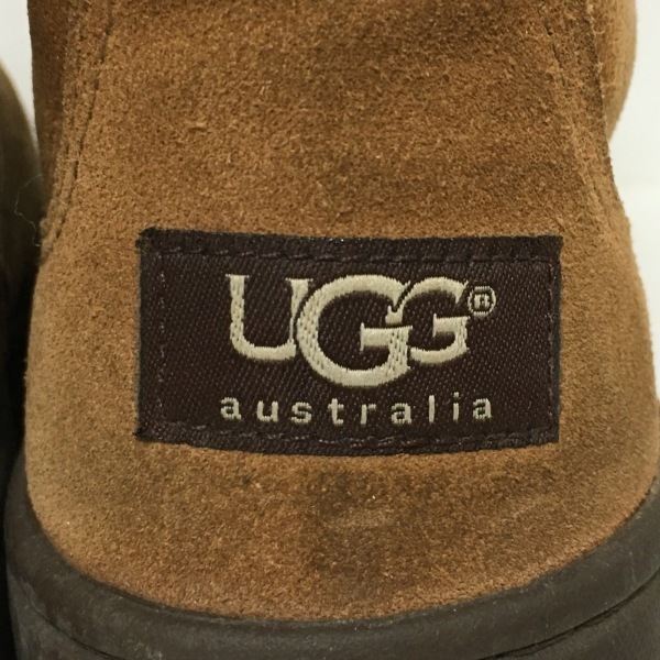 アグ UGG ショートブーツ 25 5220 ウルトラショート ムートン ブラウン メンズ 靴_画像5